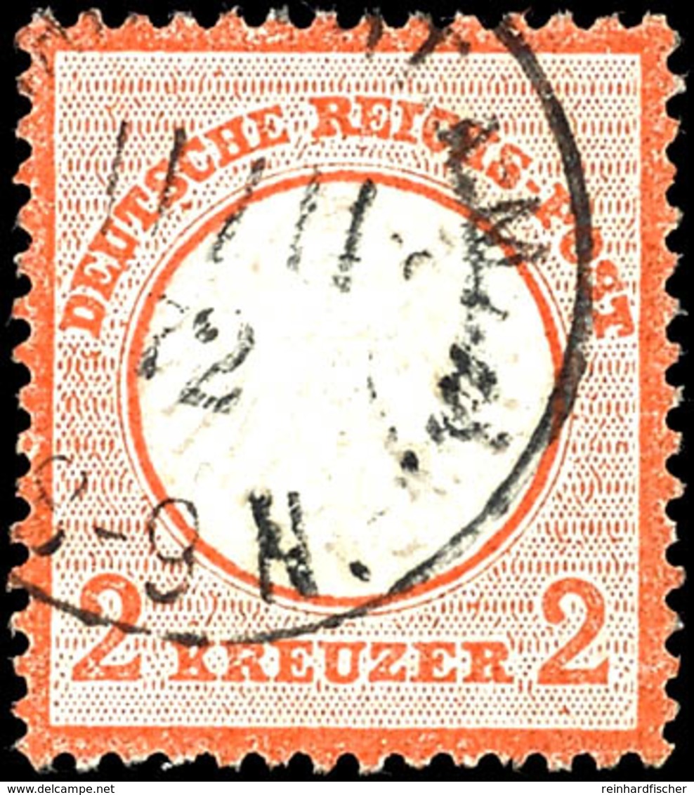 2 Kreuzer Rötlichorange Mit Ekr. "FRANKFURT A.M. 11.11.72", Tadellose Erhaltung, Fotobefund Sommer BPP, Mi. 400.-, Katal - Altri & Non Classificati