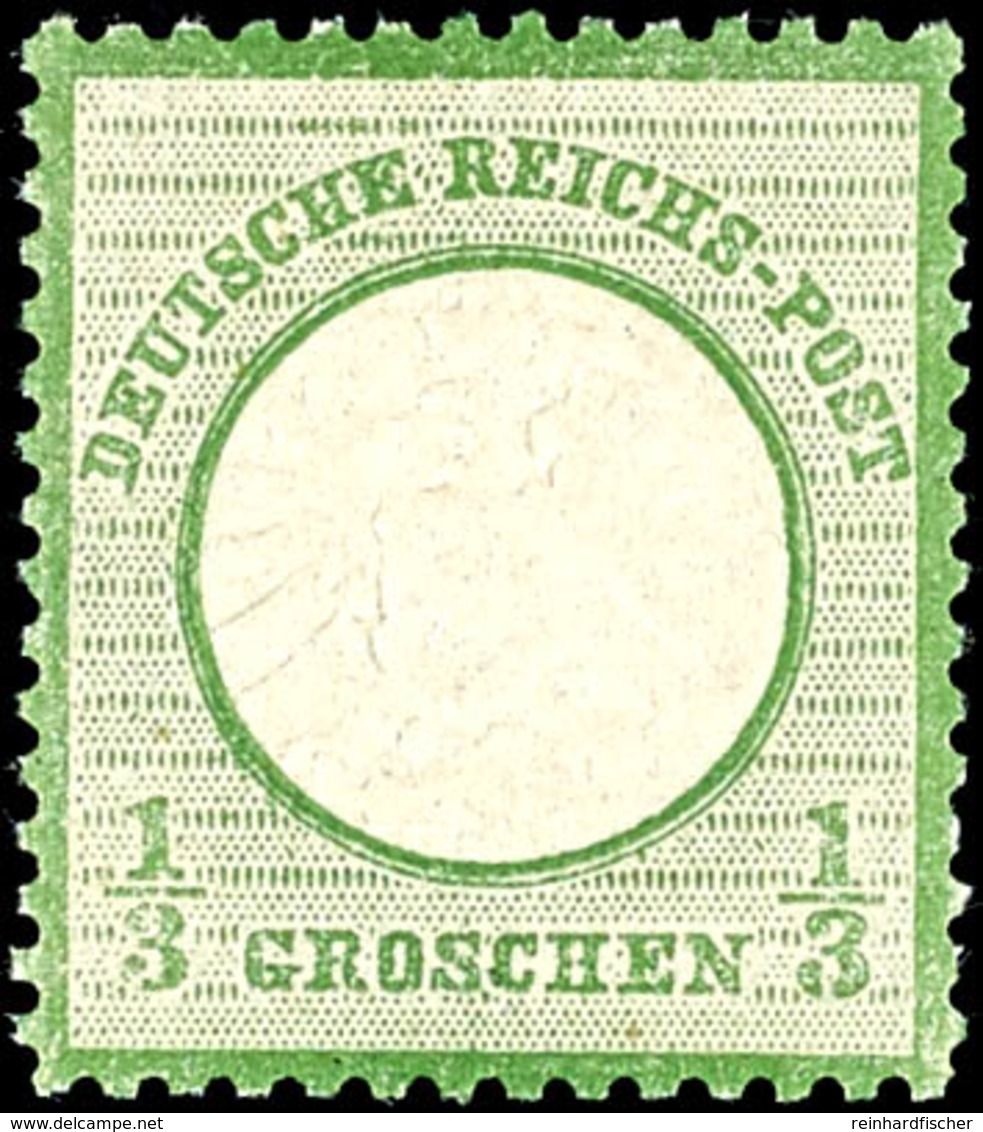 1/3 Groschen Großer Schild, Grün, Tadellos Postfrisch, Unsigniert, Mi. 180.-, Katalog: 17a ** - Altri & Non Classificati