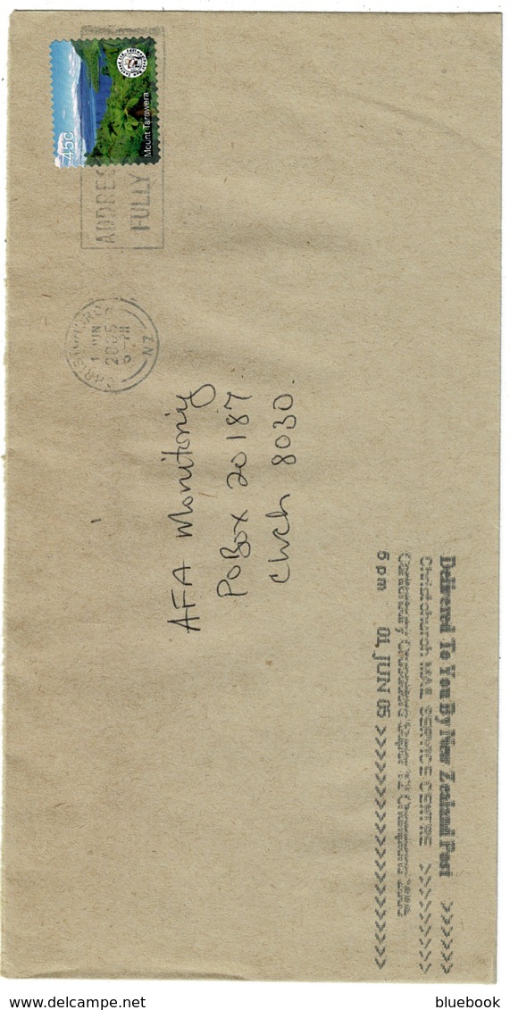 Ref 1238 - 2005 New Zealand Cover - Fastway Stamp - Briefe U. Dokumente
