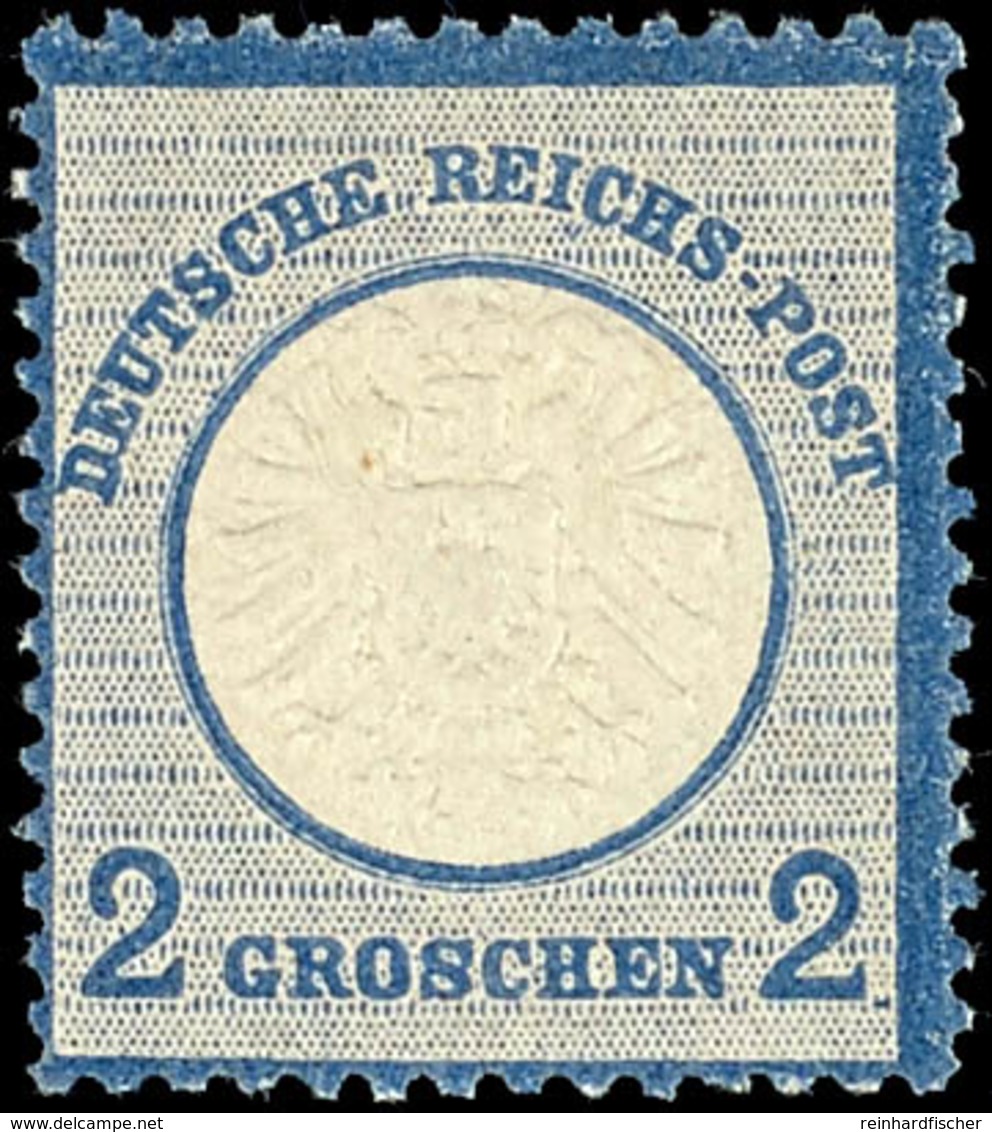 2 Groschen Großer Schild, Ultramarin, Tadellos Postfrisch, Unsigniert, Mi. 100.-, Katalog: 20 ** - Other & Unclassified