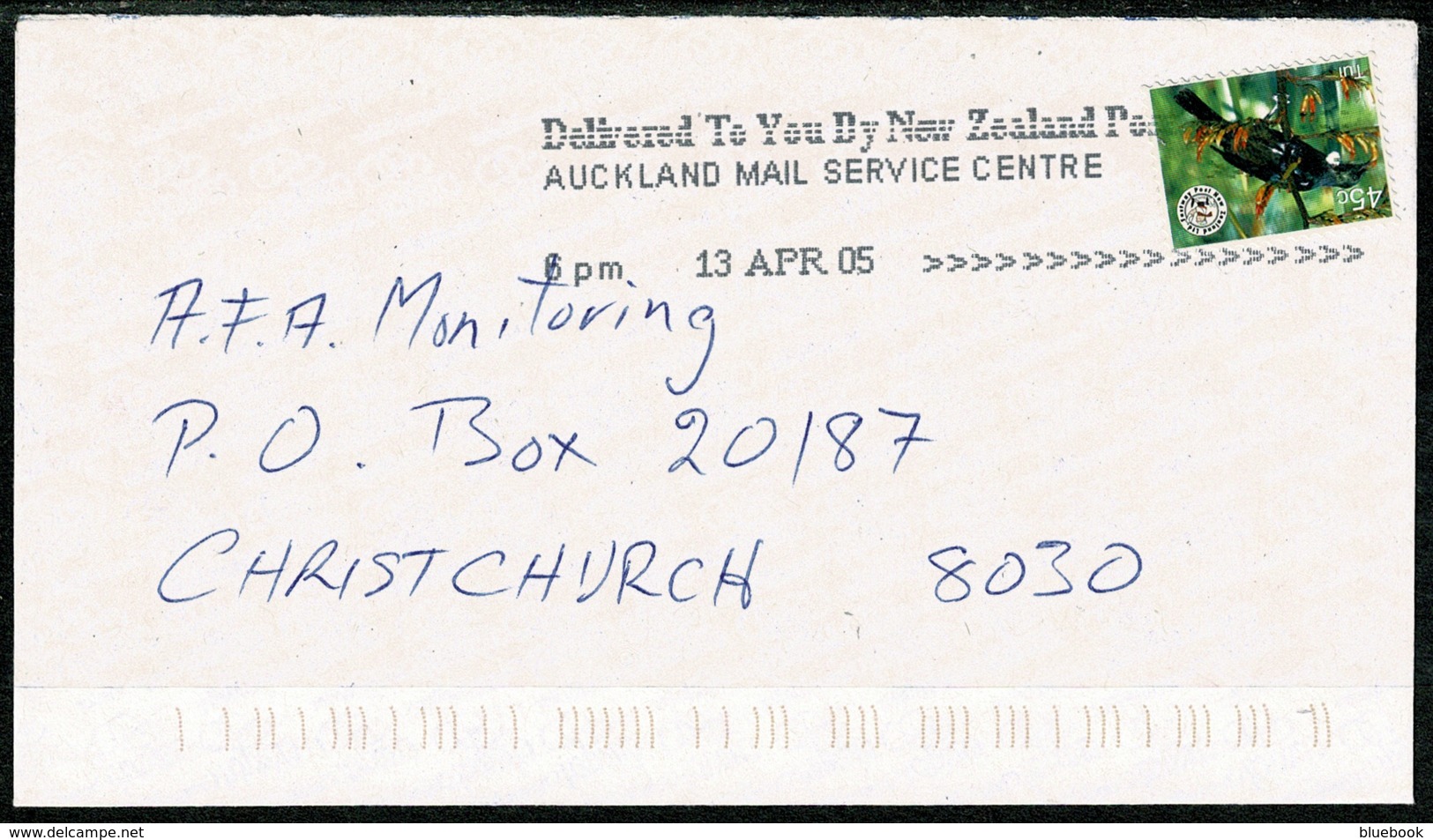 Ref 1238 - 2005 New Zealand Cover - Fastway Stamp Auckland - Storia Postale