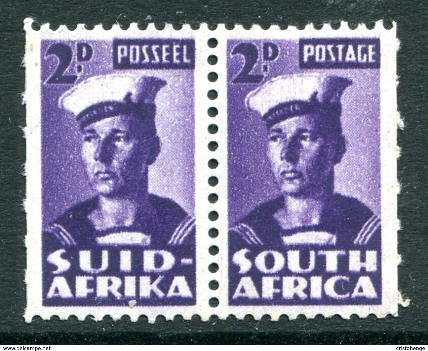 South Africa 1942-44 War Effort - Bantams - 2d Sailor - Unit HM (SG 100) - Unused Stamps