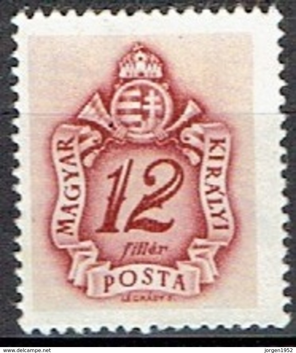 HUNGARY #  FROM 1941 STAMPWORLD P139**  WM 9 - Officials