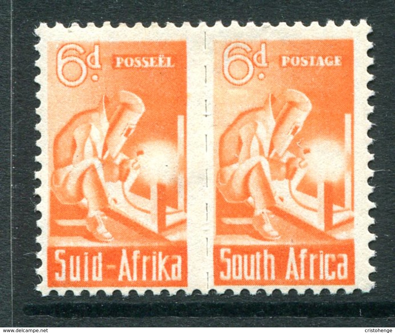 South Africa 1942-44 War Effort - Bantams - 6d Electric Welding - Unit HM (SG 102) - Unused Stamps