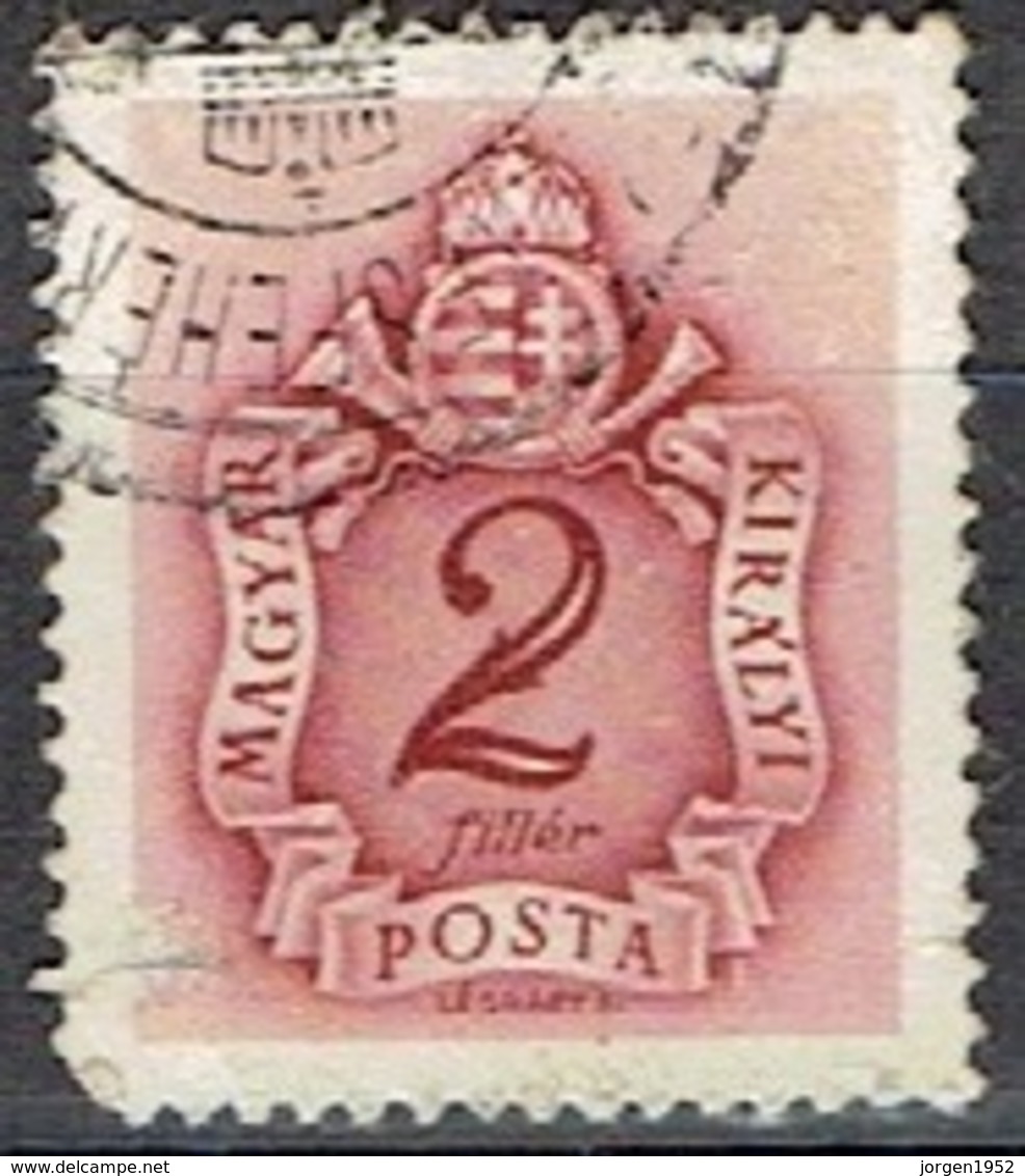HUNGARY #  FROM 1941 STAMPWORLD P143  WM 10 - Officials