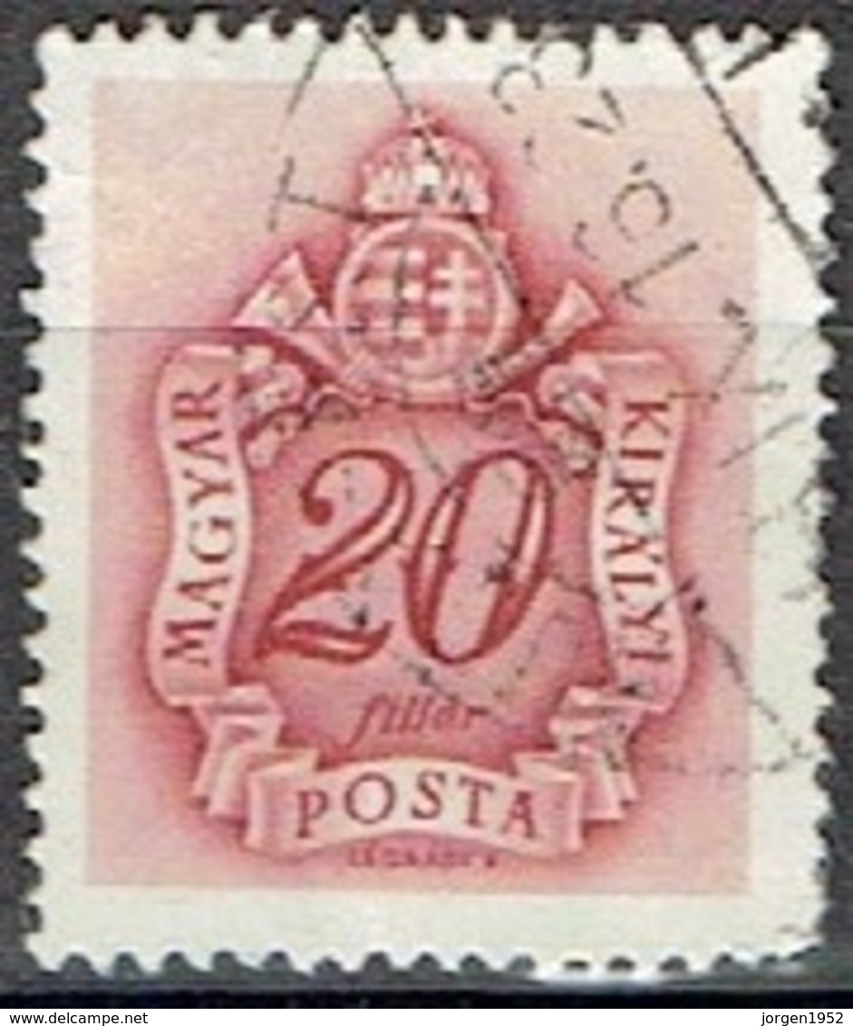 HUNGARY #  FROM 1941 STAMPWORLD P150  WM 10 - Servizio