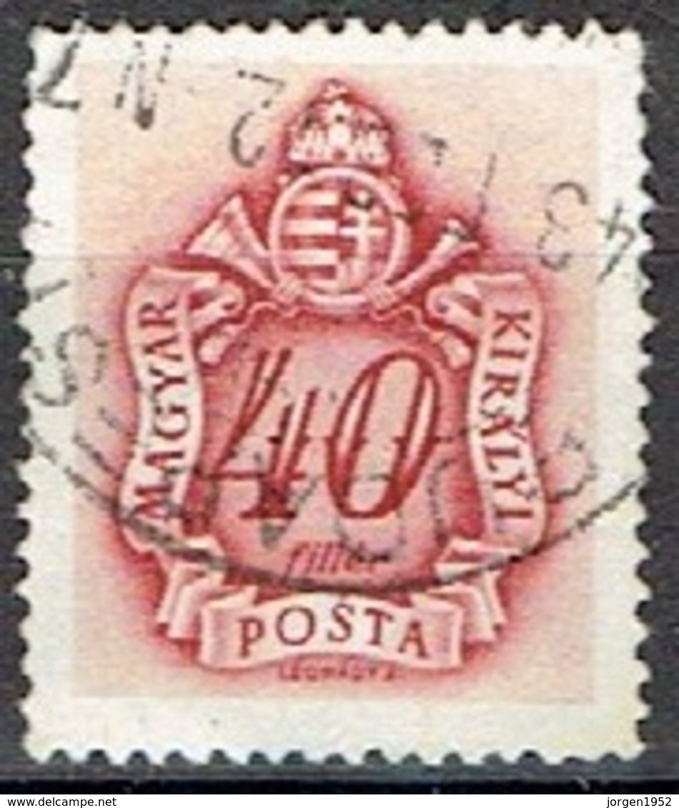 HUNGARY #  FROM 1941 STAMPWORLD P153  WM 10 - Officials