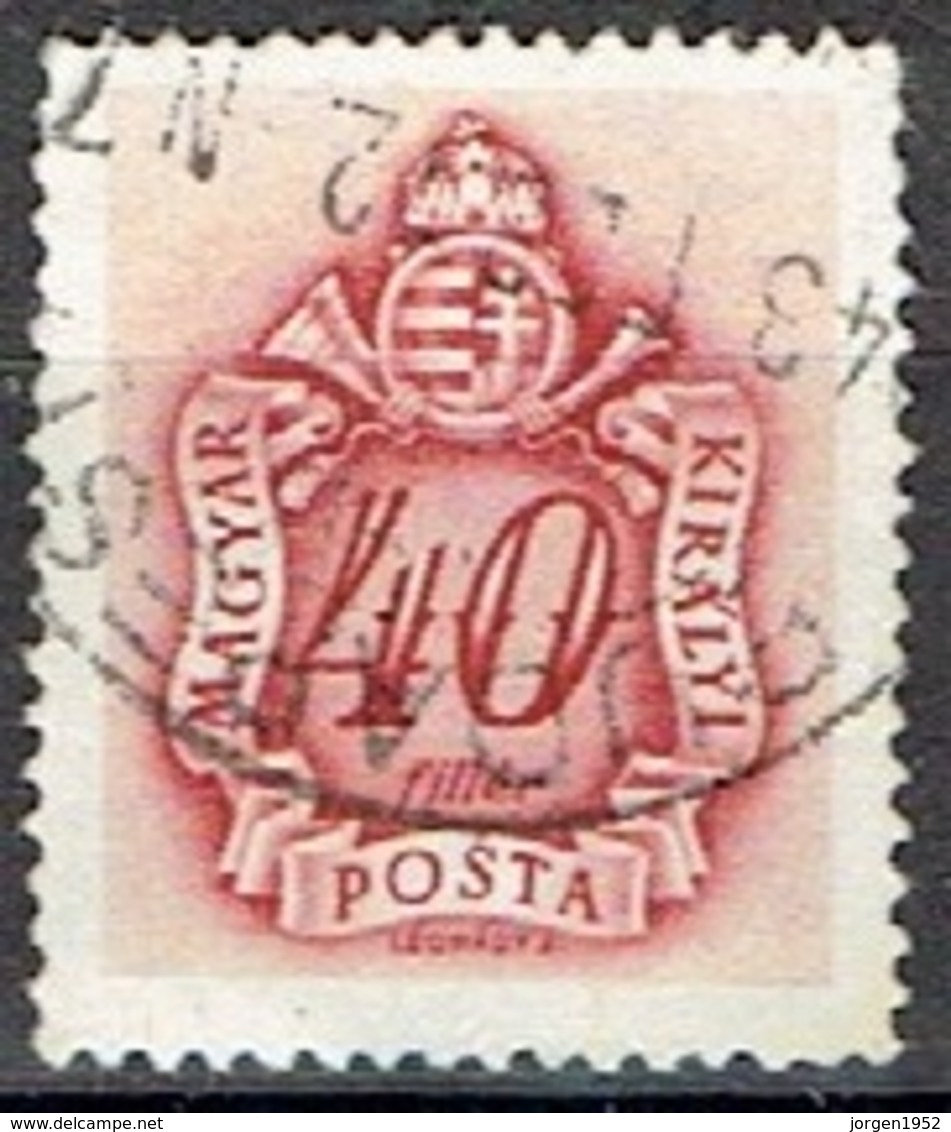 HUNGARY #  FROM 1941 STAMPWORLD P153  WM 10 - Dienstmarken