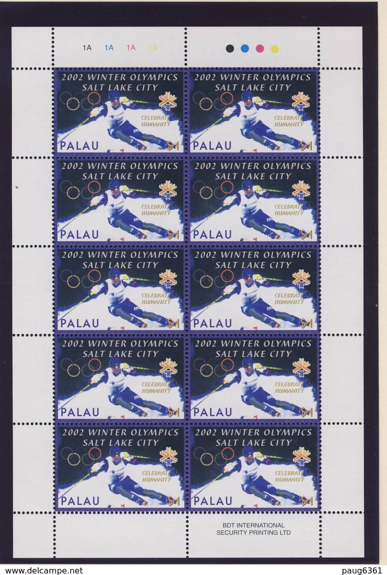 PALAU 2002  BLOC  J O-SKI PALAU N°1798/99 NEUF MNH** - Palau