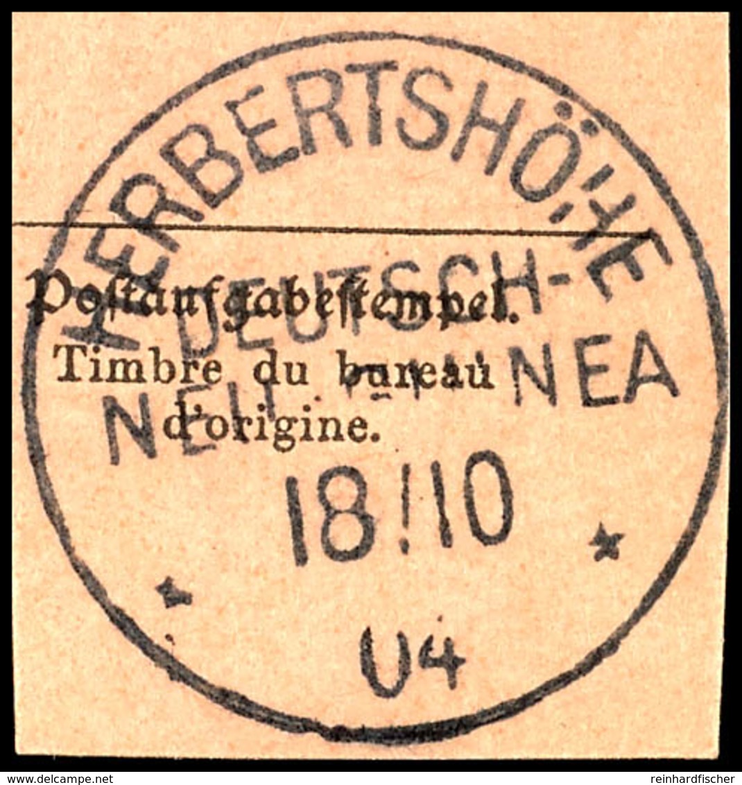 HERBERTSHÖHE 18/10 04, Klar Auf Postanweisungsausschnitt  BS - Nuova Guinea Tedesca