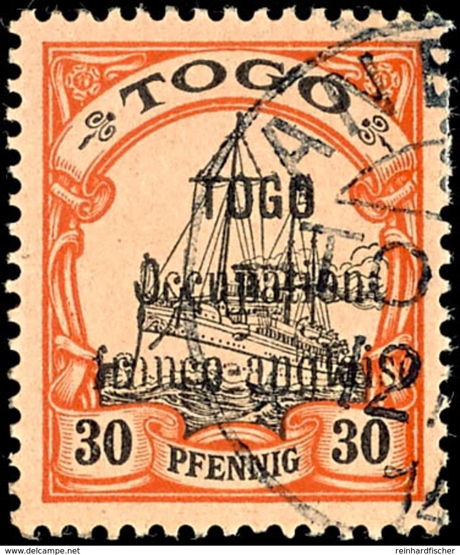 30 Pf Tadellos Gestempelt, Mi. 130.-, Katalog: 5 O - Togo