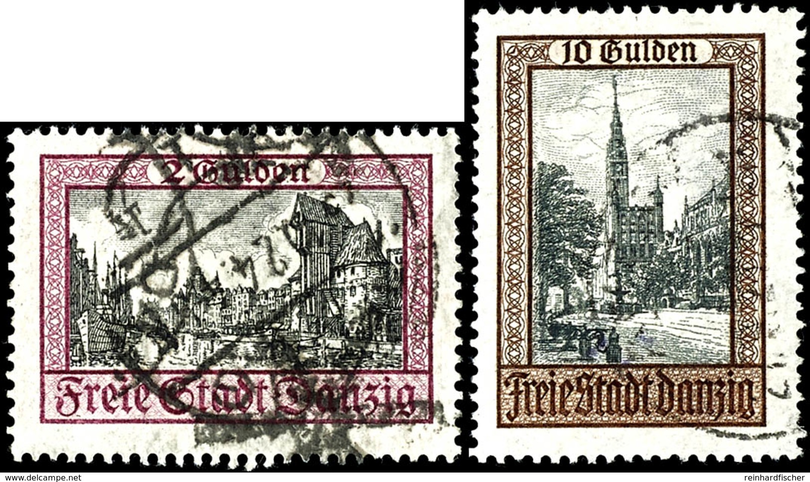 1924, Stadtansichten, Tadellos U. üblich Gezähnt, Gest., Mi. 320,-, Katalog: 207/11 O - Altri & Non Classificati