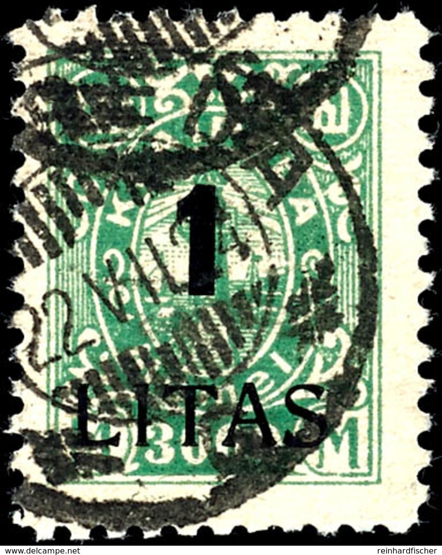 15 C. Auf 40 M. - 12. Auf 3000 M. Angliederung Des Memellandes Komplett Gestempelt, Geprüft Klein VP, Mi. 450.-, Katalog - Memel (Klaipeda) 1923