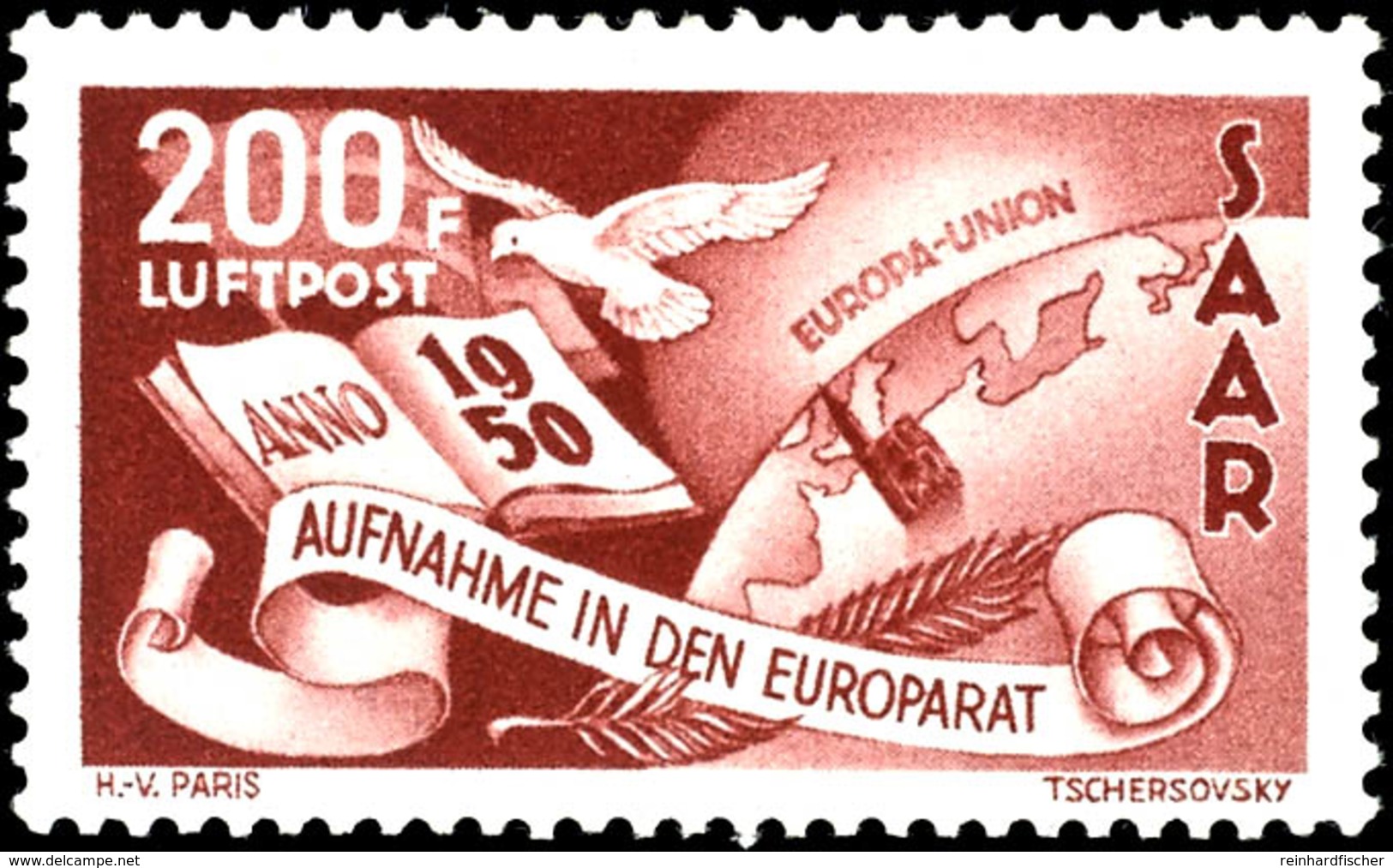 25 Und 200 Fr. Europarat, Tadellos Postfrisch, Unsigniert, Mi. 220.-, Katalog: 297/98 ** - Altri & Non Classificati