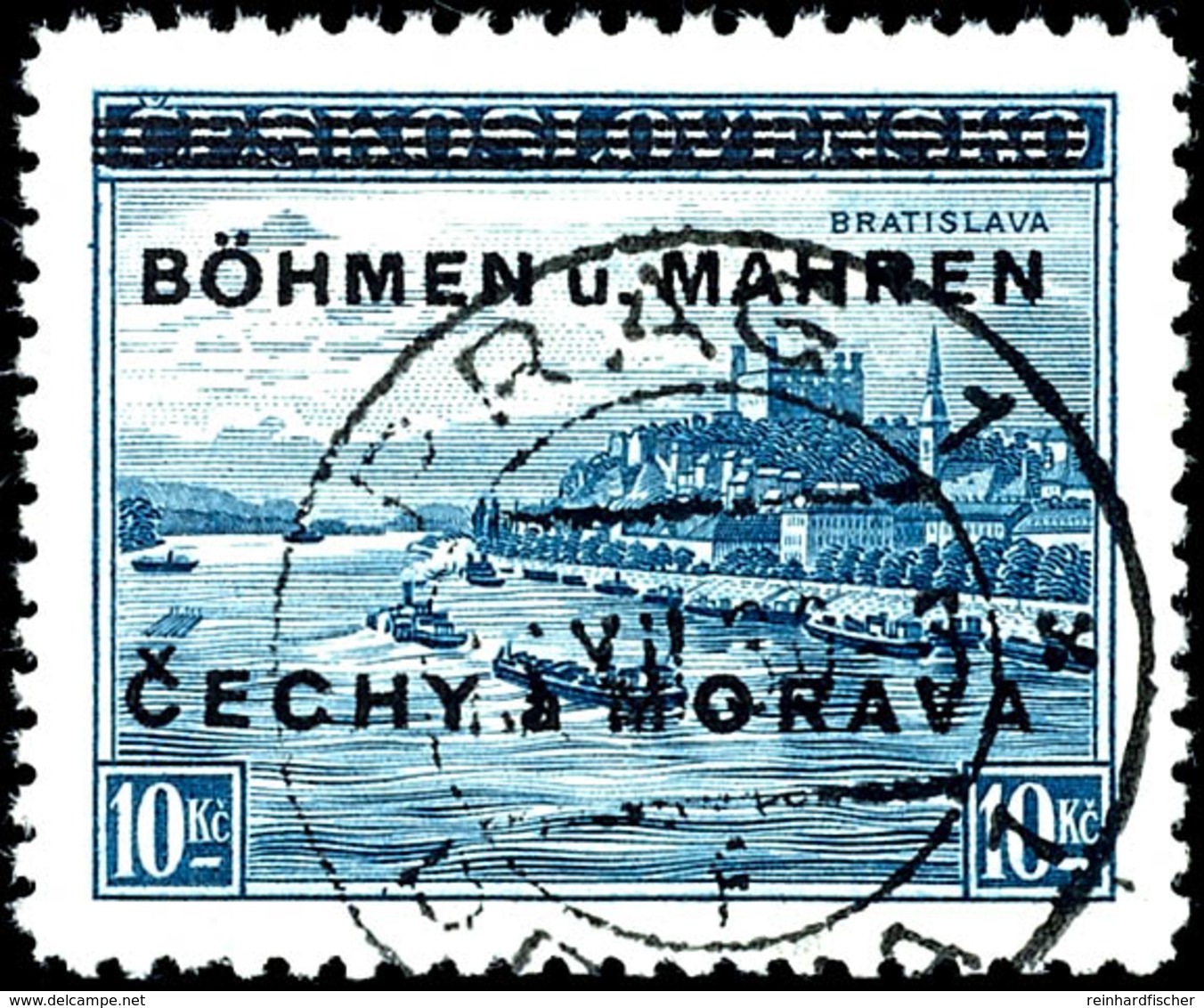 5 H. - 10 Kc., 19 Werte Komplett, Tadellos Zeitgerecht Gestempelt "PRAHA", Gepr. Gilbert, Mi. 400.-, Katalog: 1/19 O - Boehmen Und Maehren