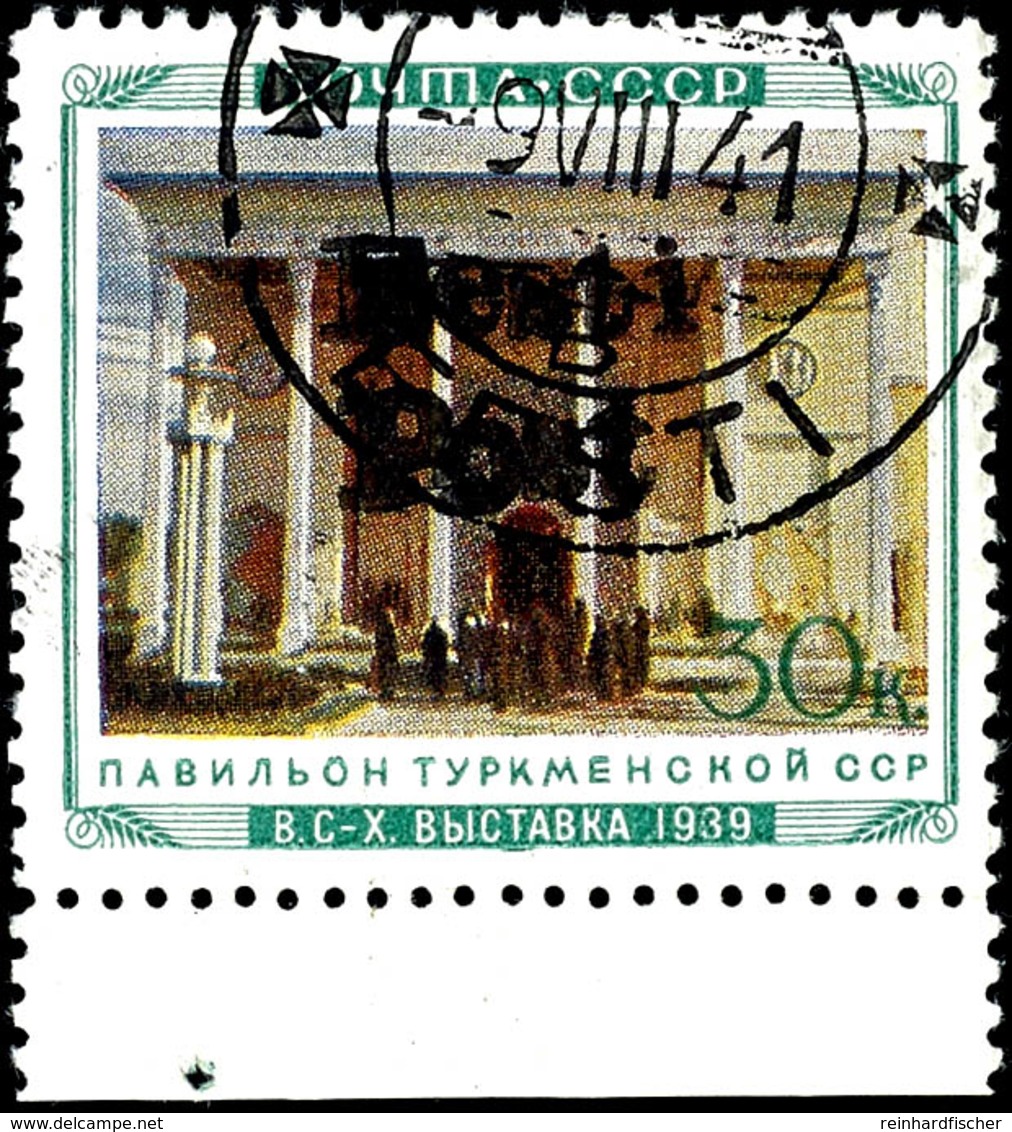 30 Kop. "Landwirtschaftsausstellung 1940" Mit Handstempel-Überdruck "Eesti Post", Tadellos Gestempelt "Elva + Eesti + B  - Other & Unclassified