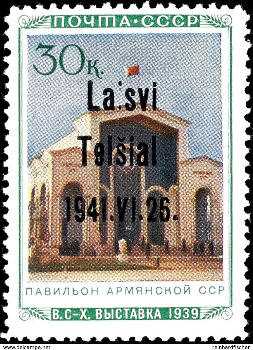 30 K. Landwirtschaftsausstellung (Armenische SSR) Mit Plattenfehler XV "l Statt Zweites I Von Telsiai", Tadellos Postfri - Other & Unclassified