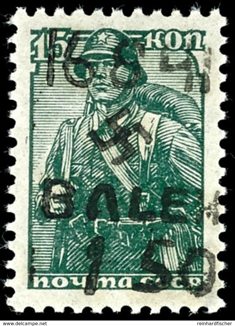 1,50 Rbl. Auf 15 Kop. Freimarke, Aufdruck In Type III, Tadellos Postfrisch, Gepr. Zirath BPP, Mi. 80.-, Katalog: 5III ** - Sonstige & Ohne Zuordnung