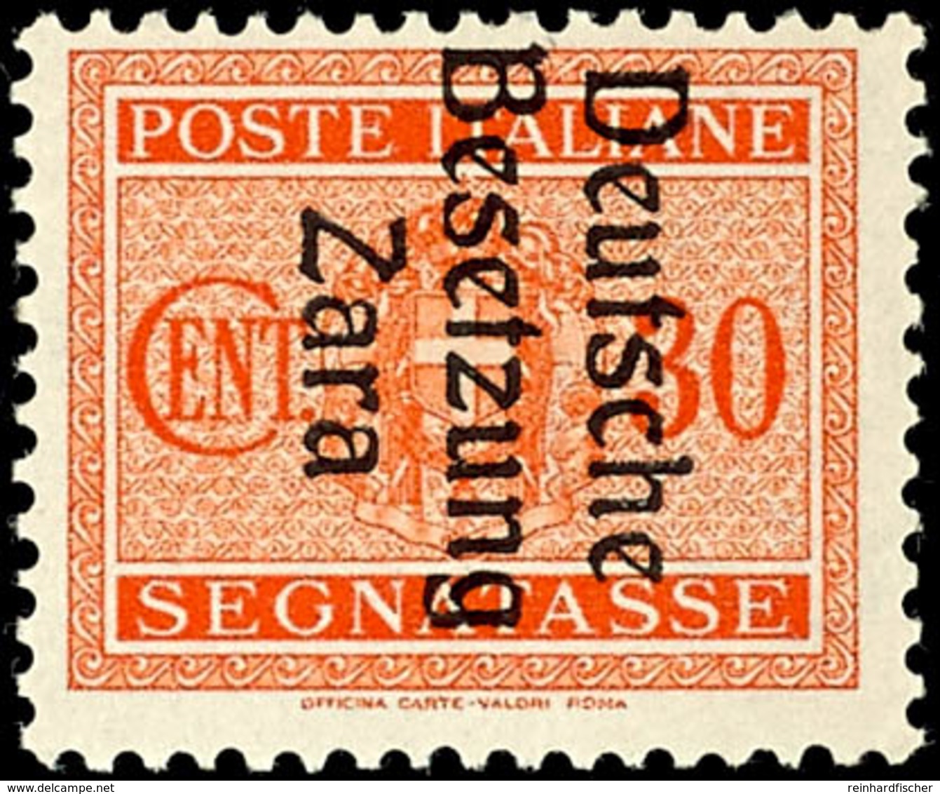 30 C. Portomarke Mit Aufdruck In Type I, Tadellos Postfrisch, Fotoattestkopie Sismondo (für Satz), Mi. 70.-, Katalog: 5  - Other & Unclassified