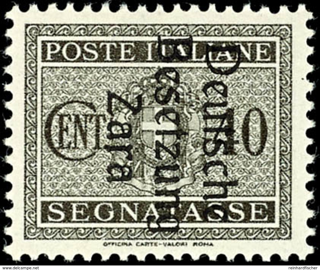 40 C. Portomarke Mit Aufdruck In Type I, Tadellos Postfrisch, Fotoattestkopie Sismondo (für Satz), Mi. 70.-, Katalog: 6  - Altri & Non Classificati