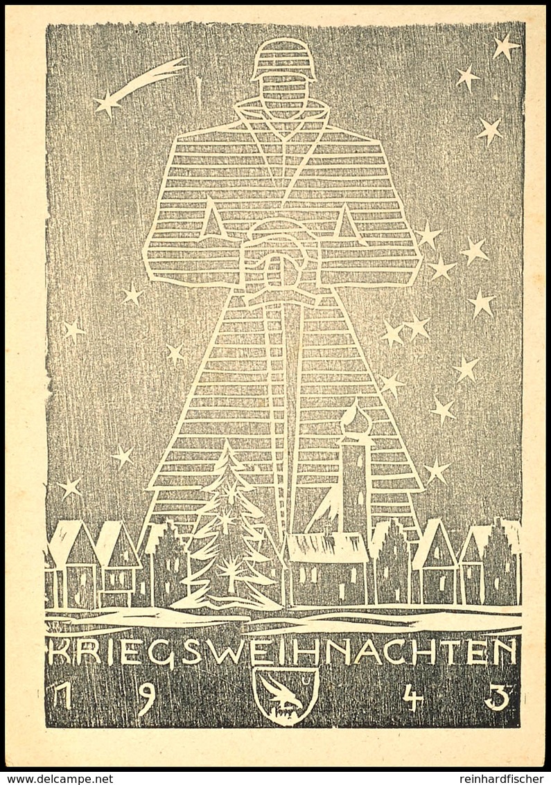 1943, Kriegsweihnachten, Propaganda-Feldpostkarte In Tadelloser Erhaltung, Selten! - Other & Unclassified
