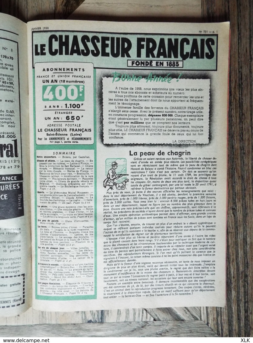 Le Chasseur Français - 19 exemplaires - Entre 1948 et 1958