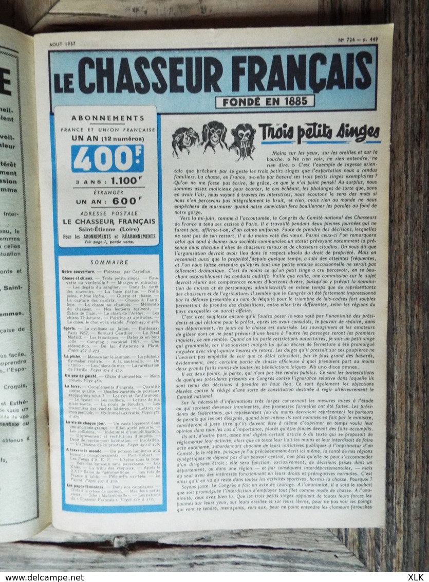 Le Chasseur Français - 19 exemplaires - Entre 1948 et 1958