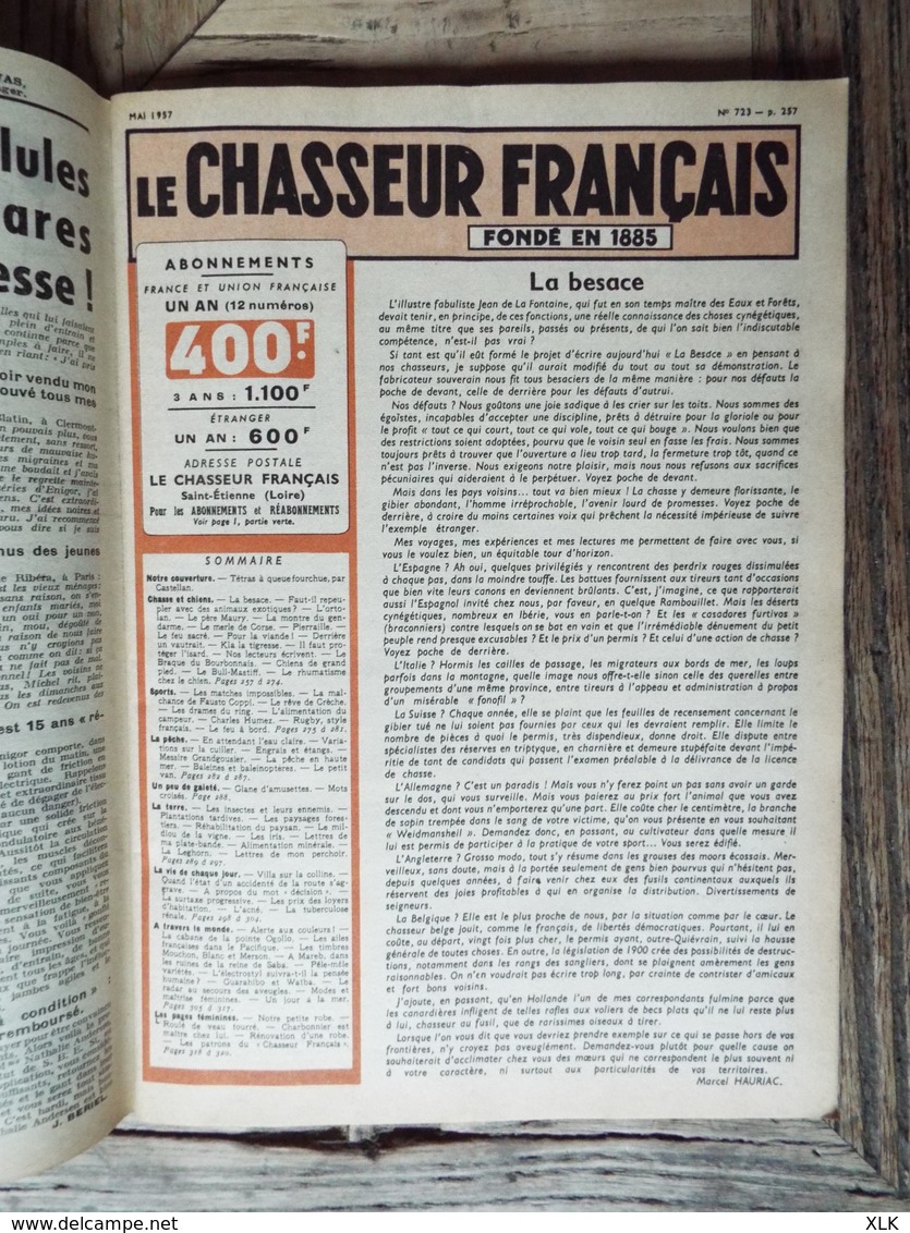 Le Chasseur Français - 19 exemplaires - Entre 1948 et 1958