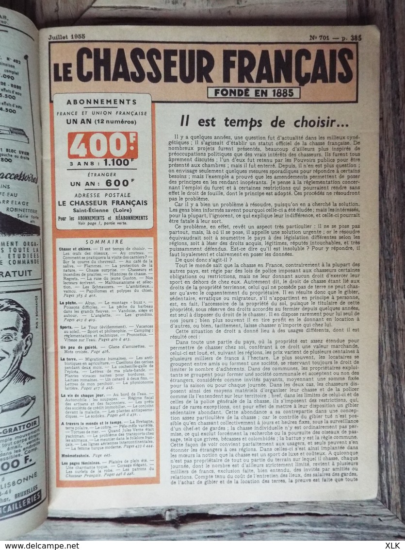 Le Chasseur Français - 19 exemplaires - Entre 1948 et 1958