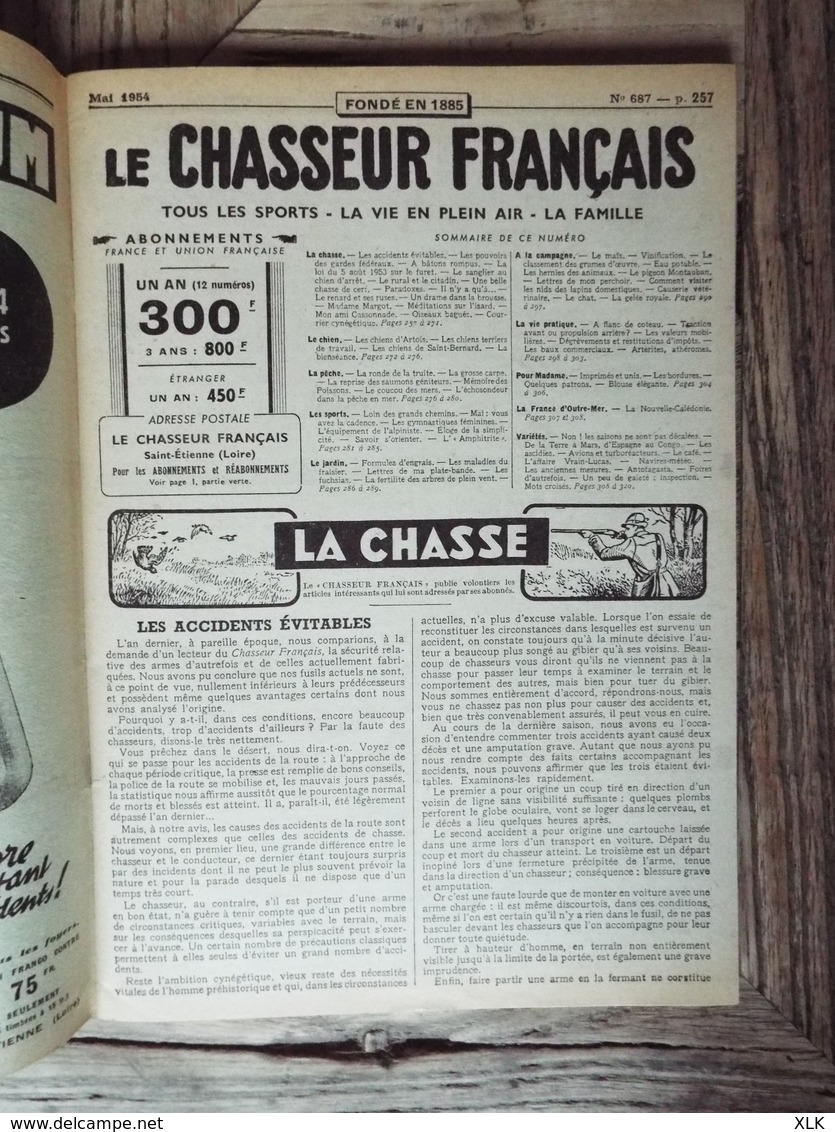 Le Chasseur Français - 19 exemplaires - Entre 1948 et 1958