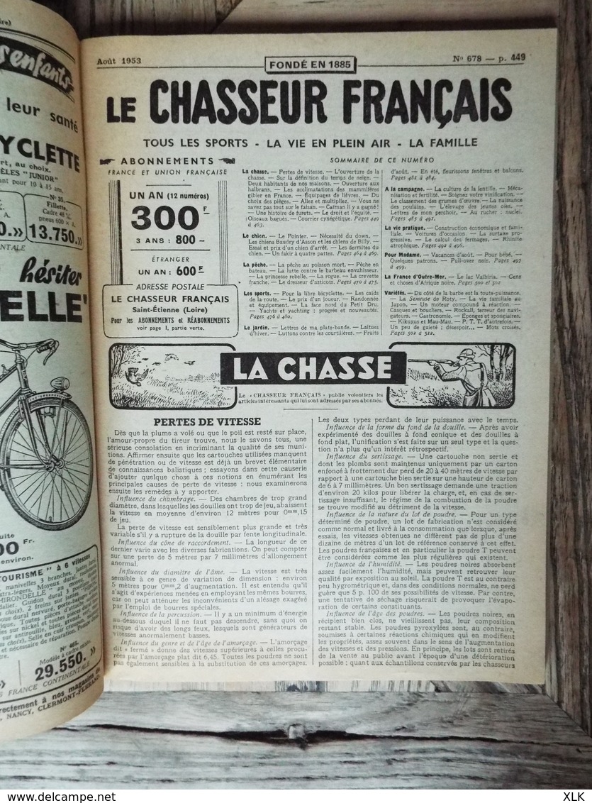 Le Chasseur Français - 19 exemplaires - Entre 1948 et 1958