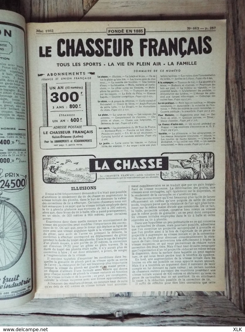 Le Chasseur Français - 19 exemplaires - Entre 1948 et 1958