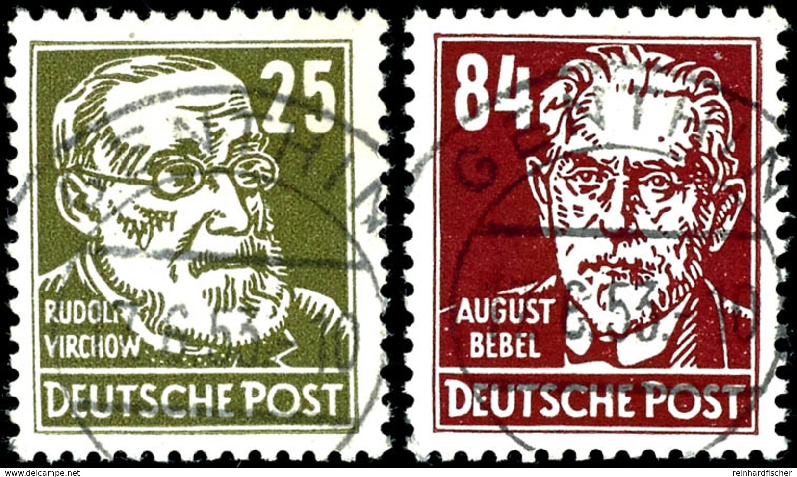 2 - 84 Pfg Köpfe, 15 Werte Komplett, Alle Mit Bedarfsabstempelung "GENTHIN 17.6.53", Tadellos, In Dieser Form Nicht Häuf - Altri & Non Classificati