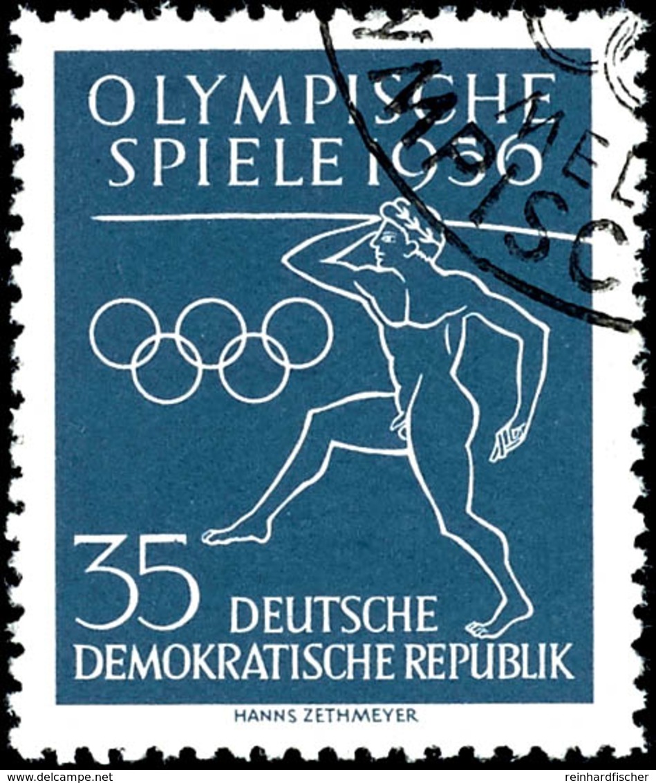 35 Pfg Olympische Spiele Mit Wz. 2YII, Gestempelt Mit Sonderstempel "BERLIN W8 28.9.57", Nur In Wenigen Gestempelten Exe - Altri & Non Classificati