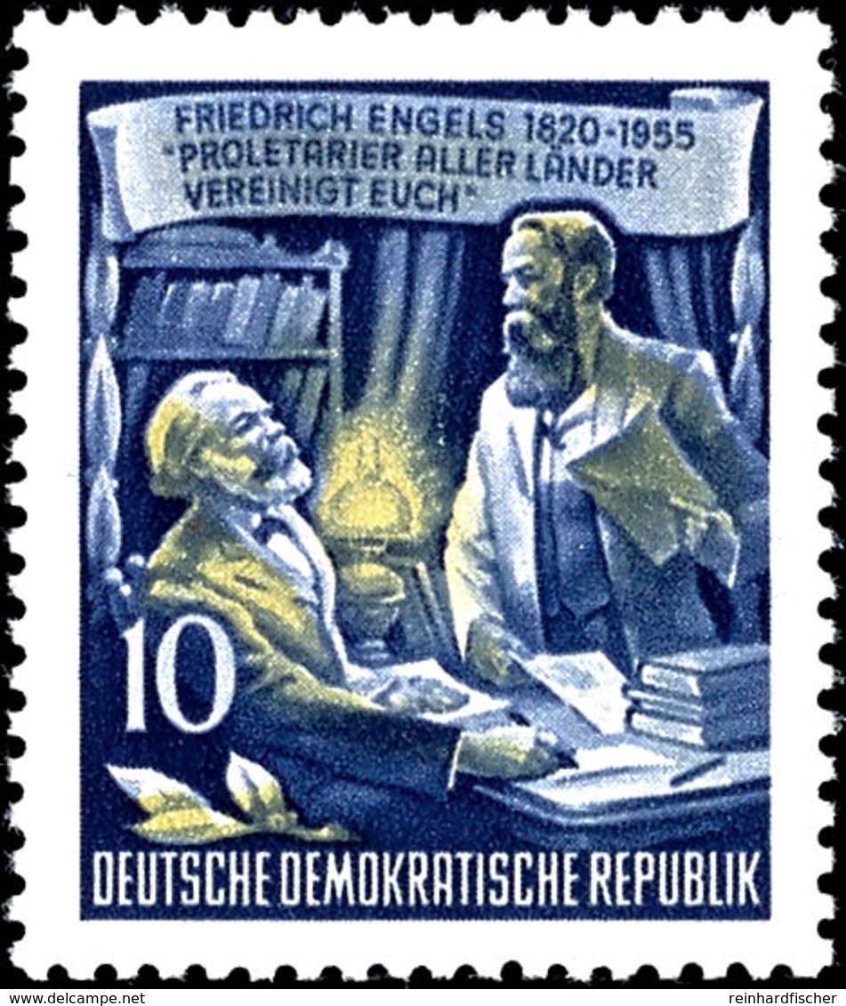 10 Pfg Engels Mit Besserem Wz. 2 Y I, Tadellos Postfrisch, Gepr. Schönherr BPP, Mi. 160.-, Katalog: 486YI ** - Altri & Non Classificati