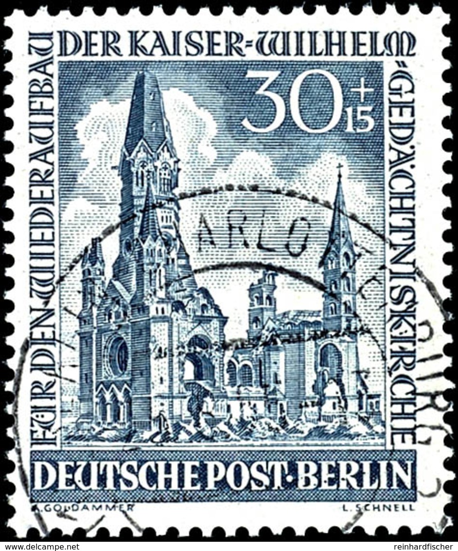 4 - 30 Pfg. Gedächtniskirche Komplett Sauber Gestempelt, Geprüft Schlegel D. BPP, Mi. 230.-, Katalog: 106/09 O - Altri & Non Classificati