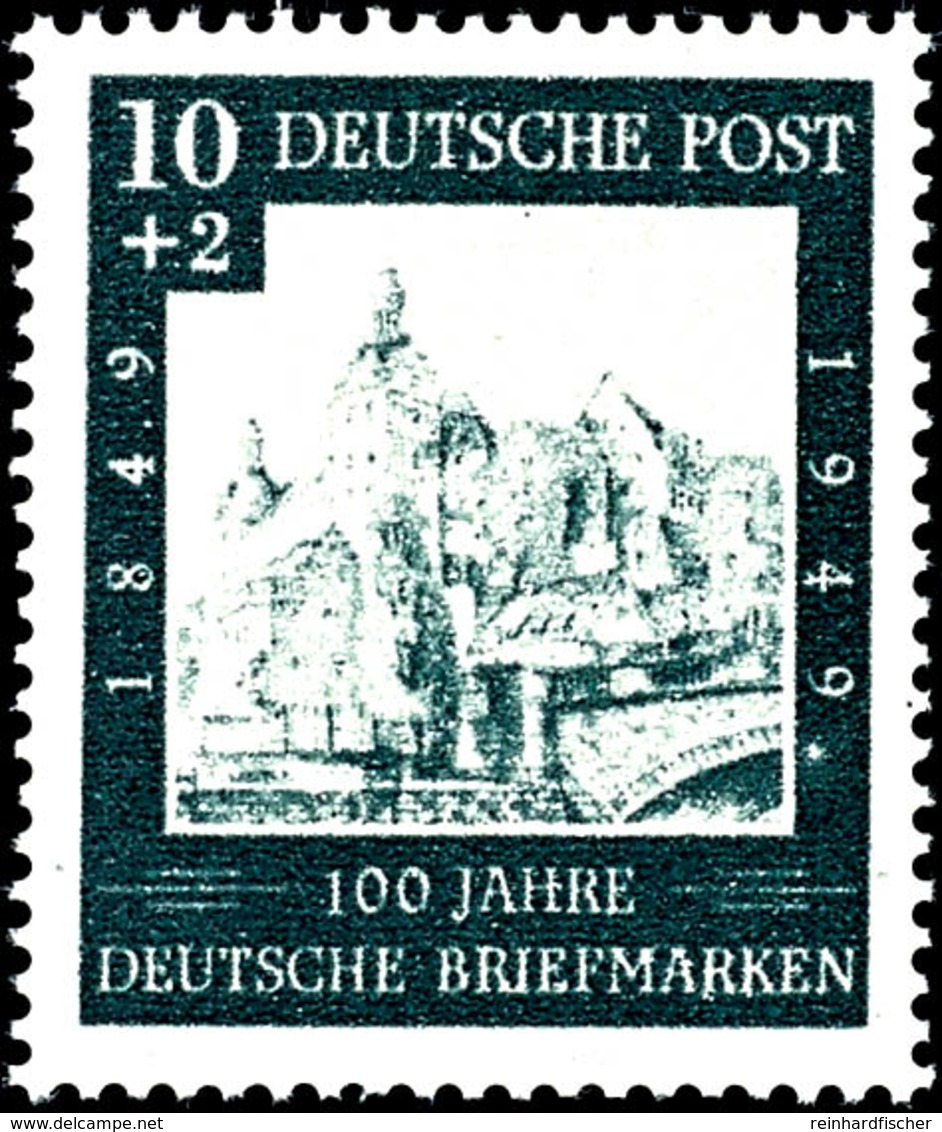 100 Jahre Briefmarke, Versuchsdruck D. Firma Bruckmann, Tadellos Postfrisch, Gepr. Schlegel BPP, Katalog: 113P ** - Altri & Non Classificati