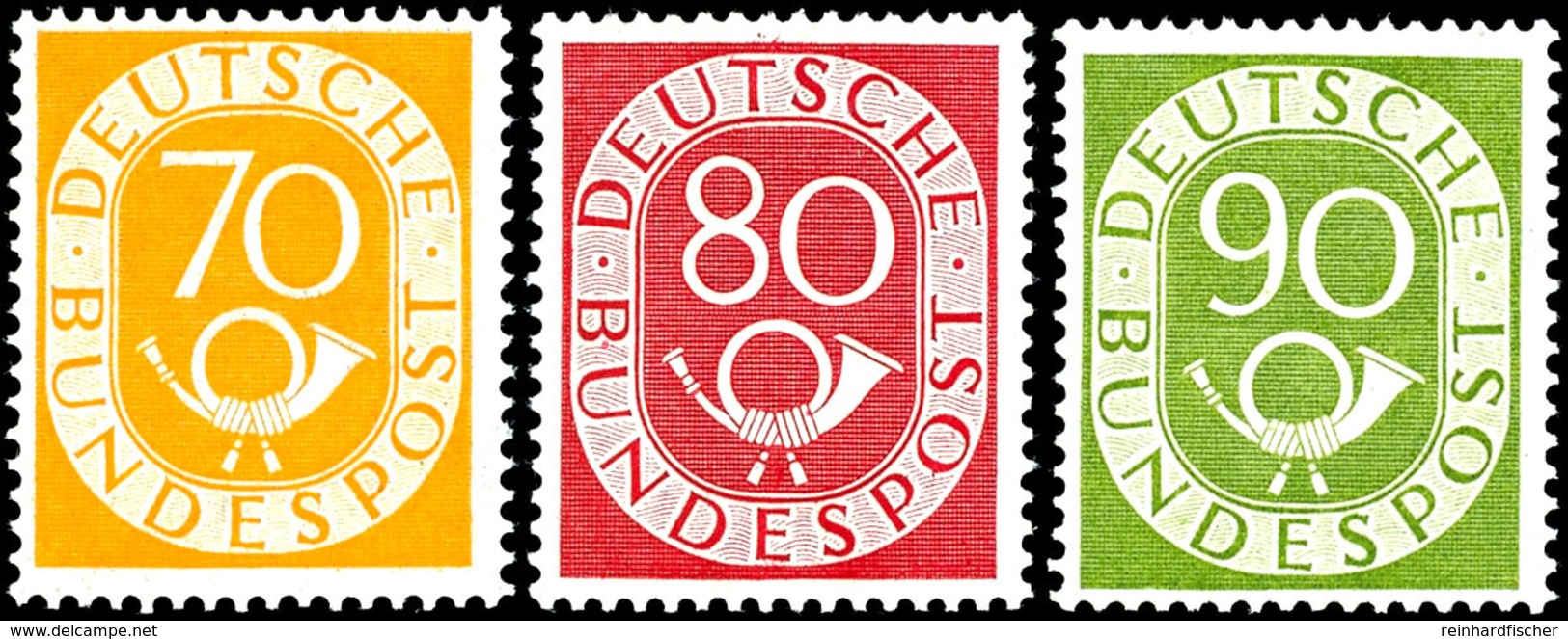 2 - 90 Pfg Posthorn, 16 Werte Komplett, Tadellos Postfrisch, Höchstwerte Gepr. Schlegel BPP, 90 Pfg Mit Fotoattest H.-D. - Other & Unclassified