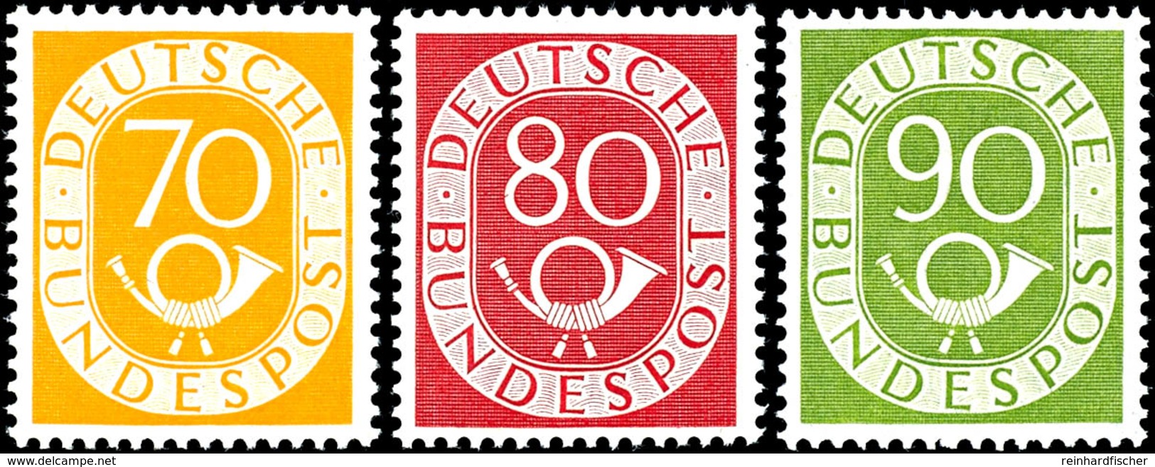 2 Bis 90 Pfg Posthorn, Kpl. Satz In Postfrischer TOP-Erhaltung, Durchgängig Unsigniert, Fotoattest H.D. Schlegel BPP "Di - Sonstige & Ohne Zuordnung