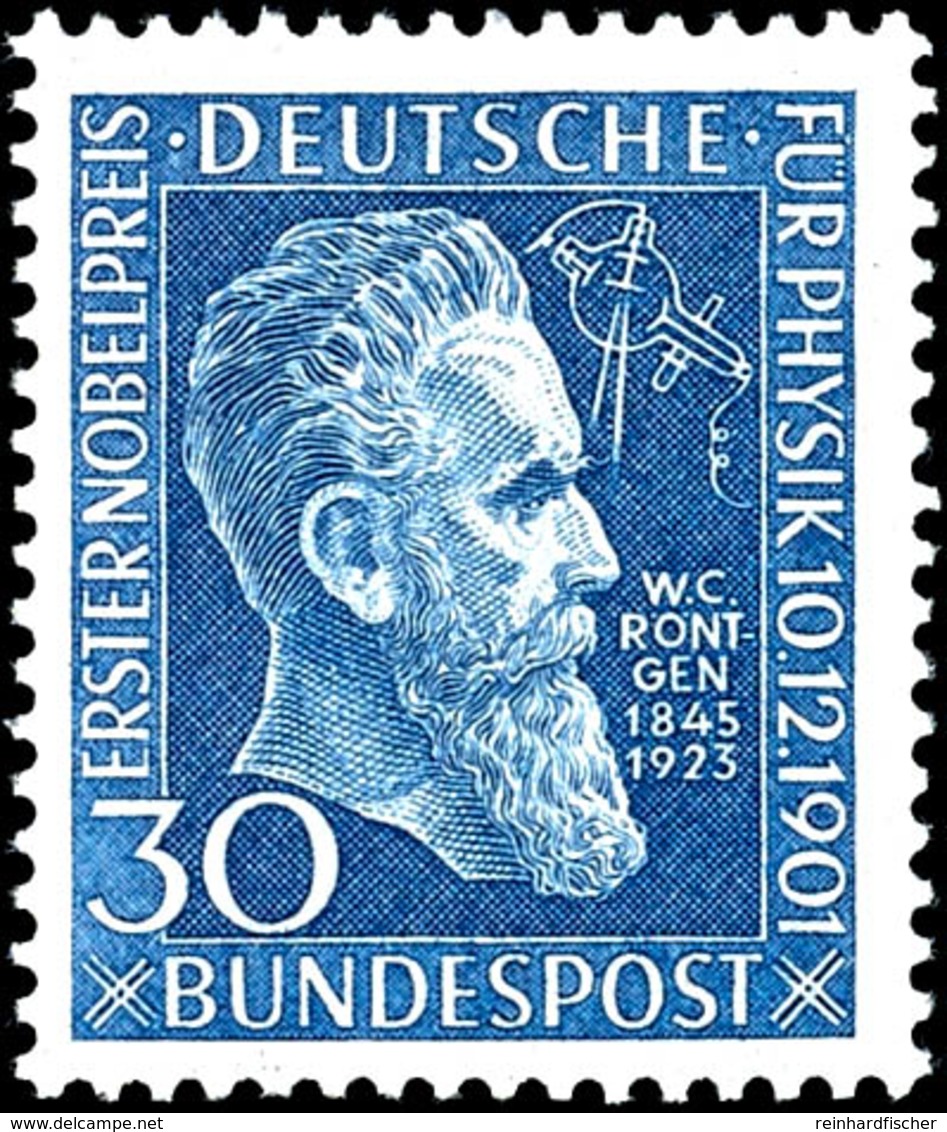 30 Pfg. Röntgen Mit Wasserzeichen 4 Z, Postfrisch, Geprüft Schlegel BPP, Mi. 320.-, Katalog: 147Z ** - Other & Unclassified