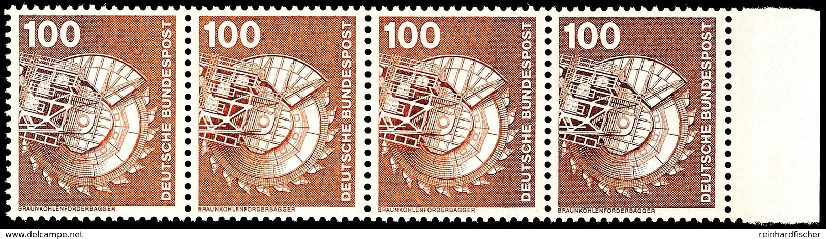 100 Pfg Industrie Und Technik, Poröser Farbauftrag Beim Druckvorgang, Tadellos Postfrisch, Sehr Dekorativ!, Katalog: 854 - Other & Unclassified