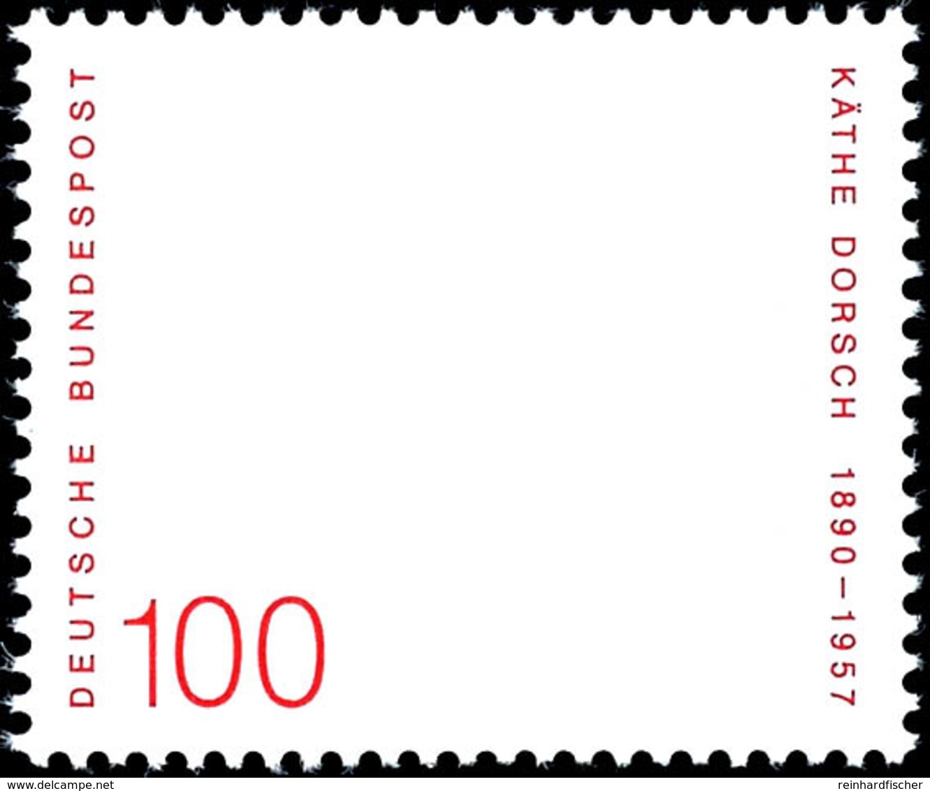 100 Pfg. Käthe Dorsch, Alle Farben Außer Rot Fehlend, Postfrisch, Fotoattest Schlegel D. BPP, Mi. 300.-, Katalog: 1483F  - Other & Unclassified