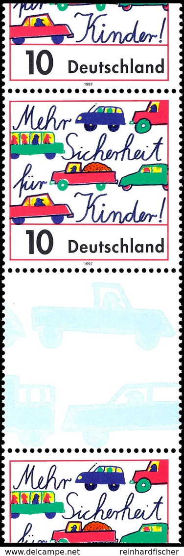 10 Pfg. Straßenverkehr, Verschnittenes Senkrechtes Paar Mit Zwischensteg, Postfrisch, Mi. -.-, Katalog: 1954ZS ** - Other & Unclassified