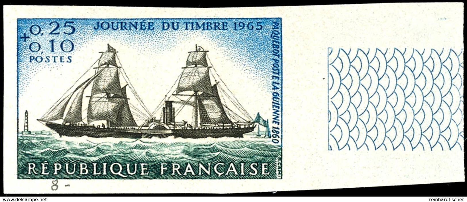 1965, 0,25 Fr. Tag Der Briefmarke, Abart "ungezähnt", Tadellos Postfrisch, Katalog: 1505U ** - Altri & Non Classificati