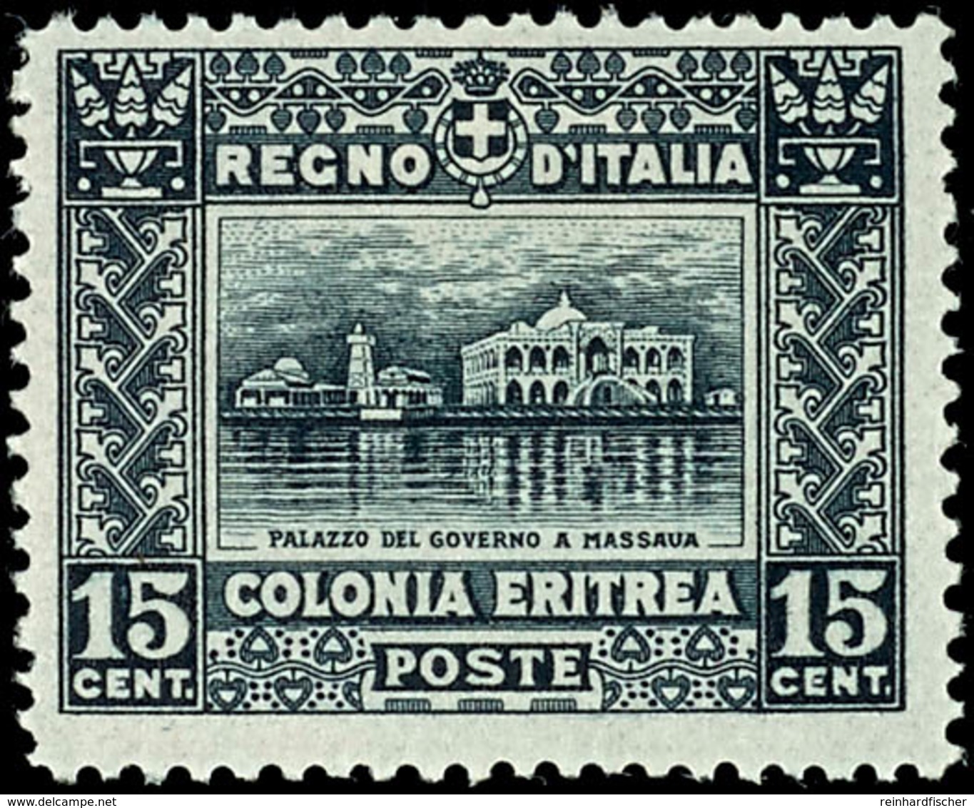 1910, 15 C., Pracht, Mi. 300.- (Sassonne Nr. 36, 290.- Euro), Katalog: 41A * - Eritrea