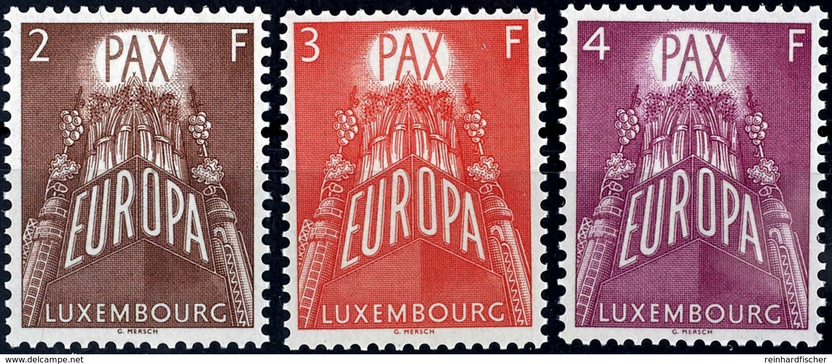 1957, 2 - 4 Fr. Europa CEPT, 3 Werte Komplett, Tadellos Postfrisch, Unsigniert, Mi. 200.-, Katalog: 572/74 ** - Other & Unclassified