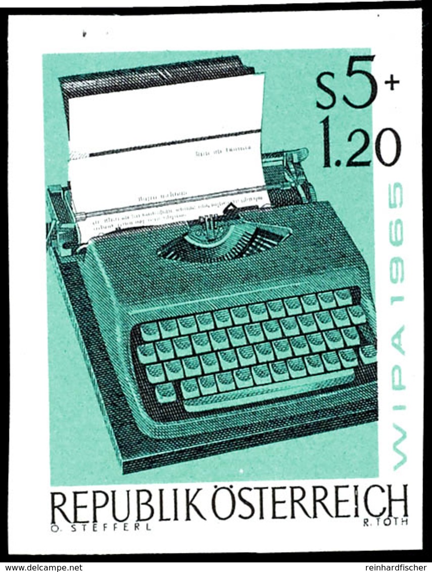 1965, 3 Schilling "Briefmarkenausstellung WIPA 1965", Abart "ungezähnt", Tadellos Postfrisch, Seltene Marke., Katalog: 1 - Other & Unclassified