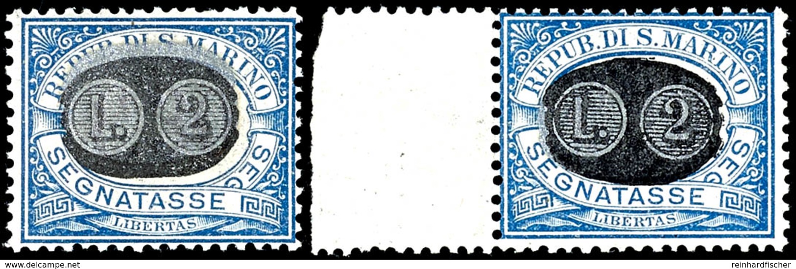1931, 2 L. Auf 5 - 30 C. Portomarken, Die 3 Höchstwerte Komplett, Dabei Zwei Mit Bogenrand, Tadellos Postfrisch, Unsigni - Altri & Non Classificati