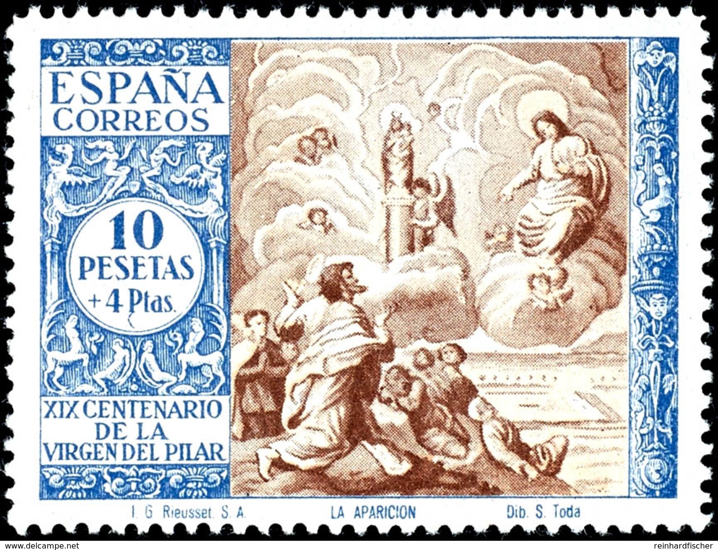 1940 , 10 C.  - 10 Pfg. Pilar Komplett Postfrisch Inklusive Eilmarke 25 C. , Mi. 500.-, Katalog: 859/73 ** - Altri & Non Classificati