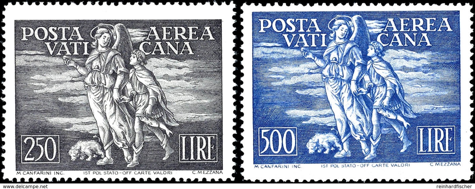 1948, 250 L. Und 500 L. Flugpostmarken, Tadellos Postfrisch, Auflage Nur 45.000 Sätze, Mi. 700.-, Katalog: 147/48 O - Other & Unclassified